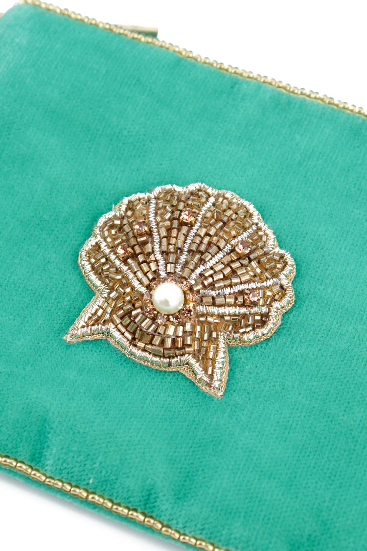 My Doris Beaded Shell Small Purse
