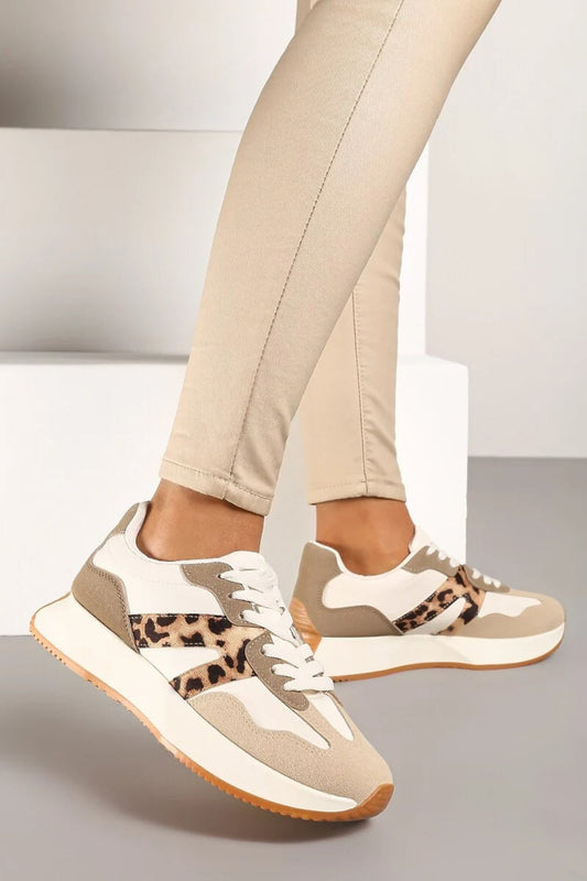 Emma Leopard Print Trainers