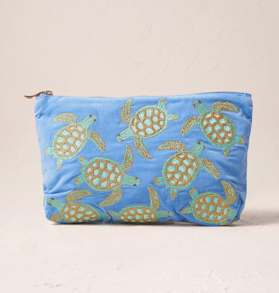Turtle Conservation Caribbean Blue Everyday Pouch