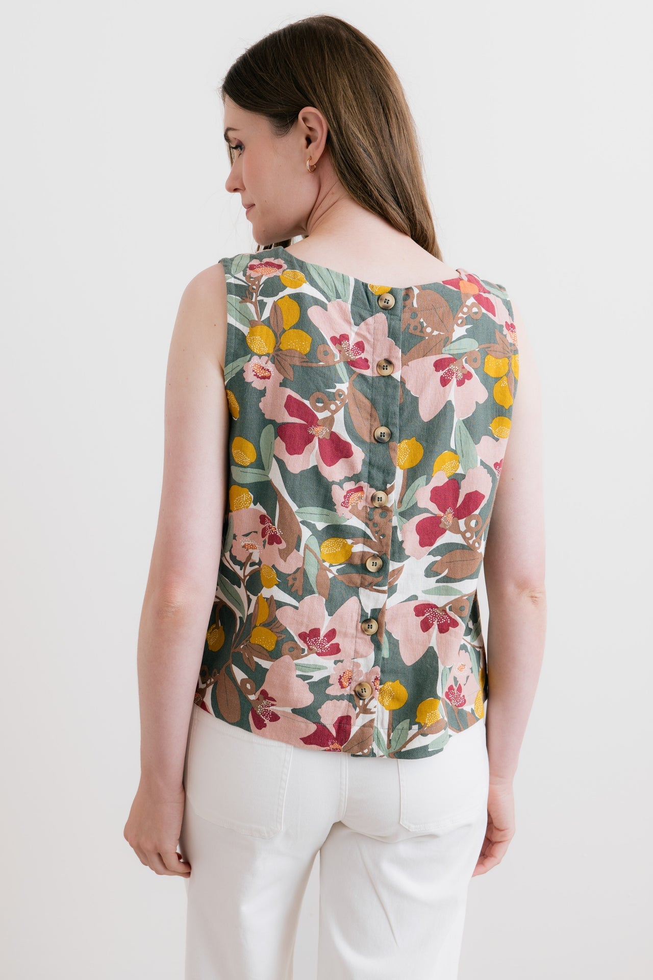 Lily & Me Cora Linen Blend Vest