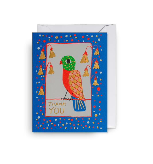 Thank You Bird Folk Card
