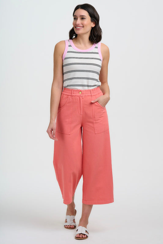 Sugarhill Brighton Charlene Cropped Coral Trousers
