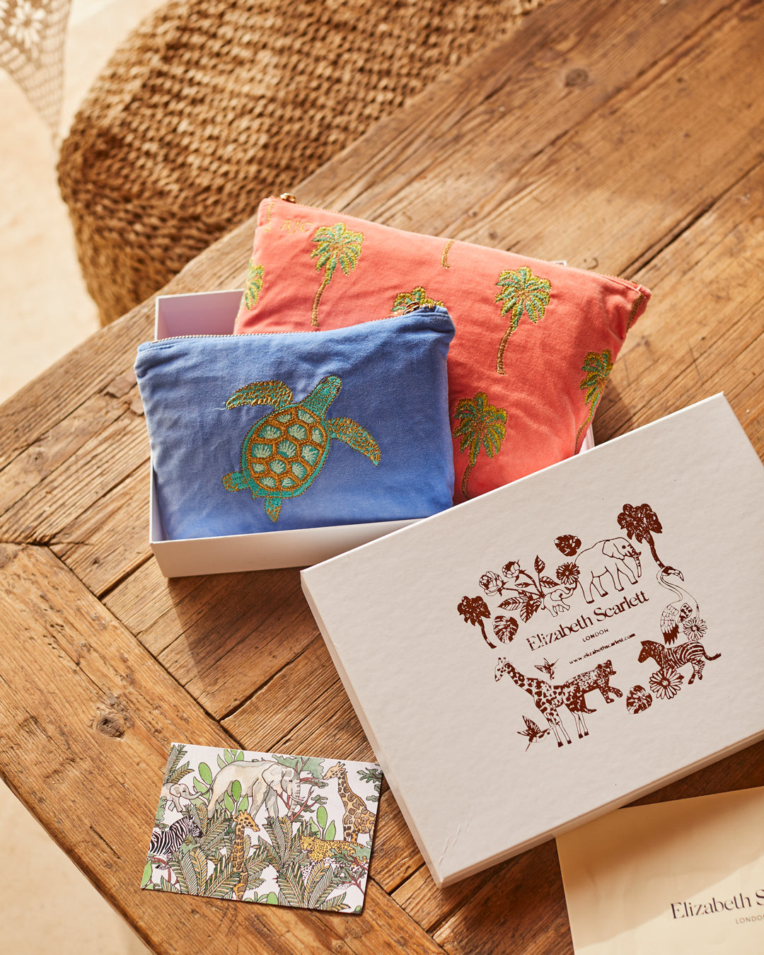 Turtle Conservation Caribbean Blue Mini Pouch