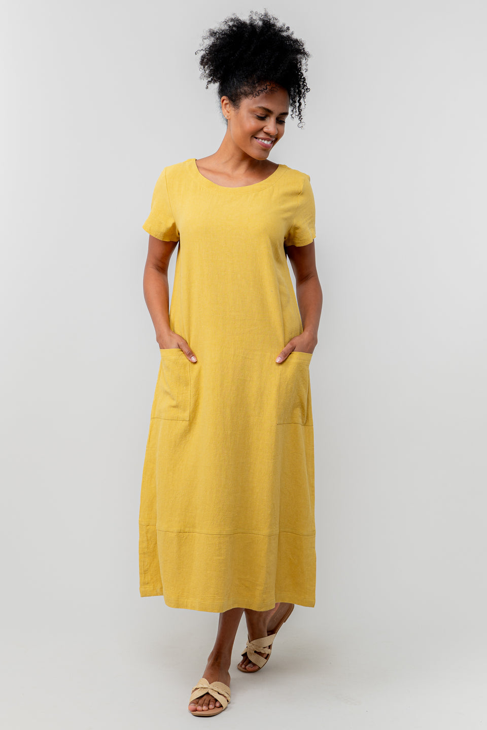 Lily & Me Summer Breeze Dress in Ochre