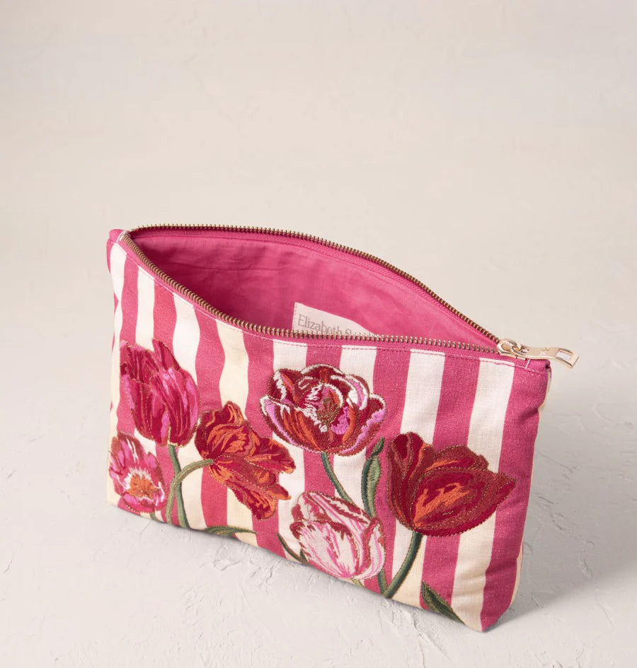 Tulip Stripe Everyday Pouch