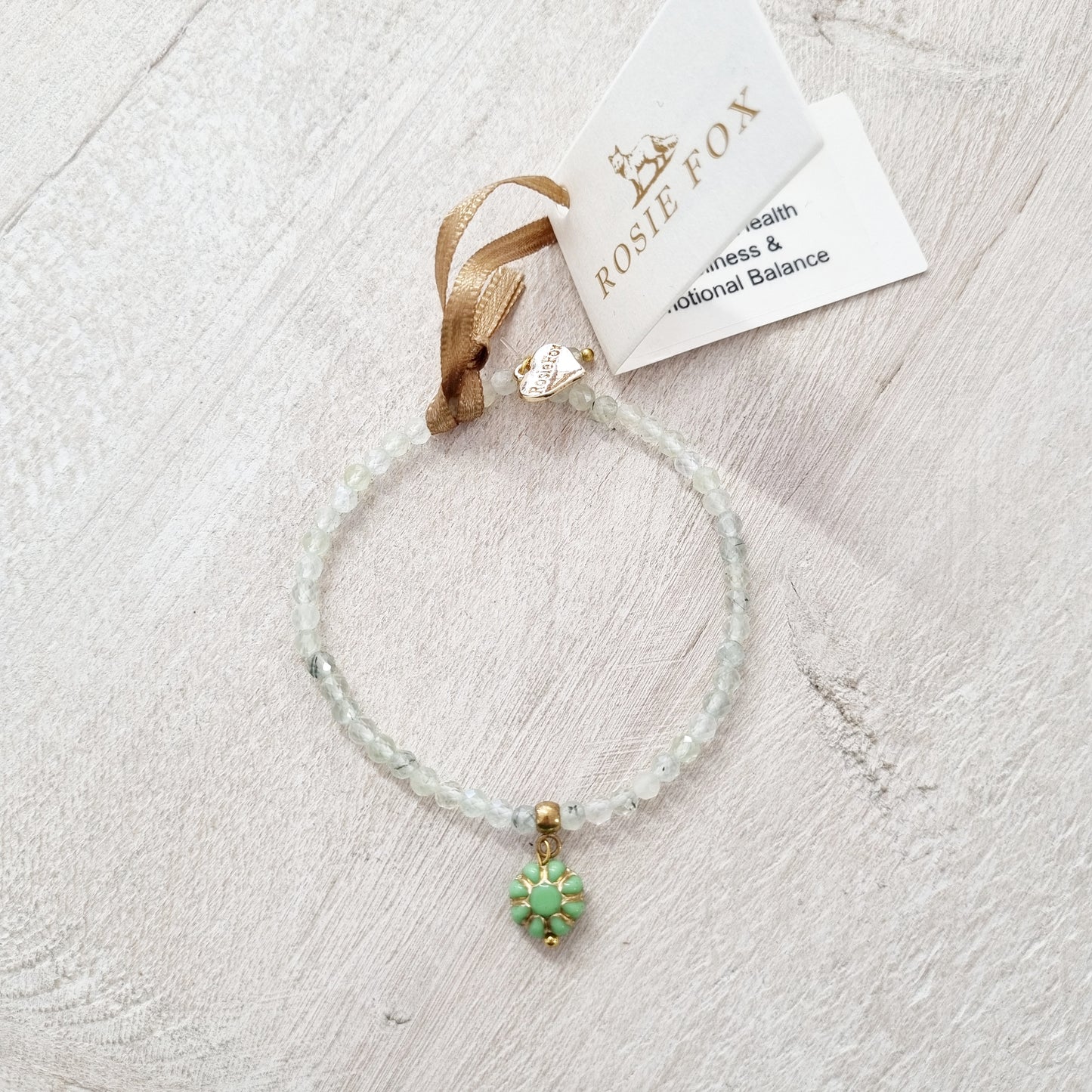 Prehnite Quartz Gemstone Belle Bracelet