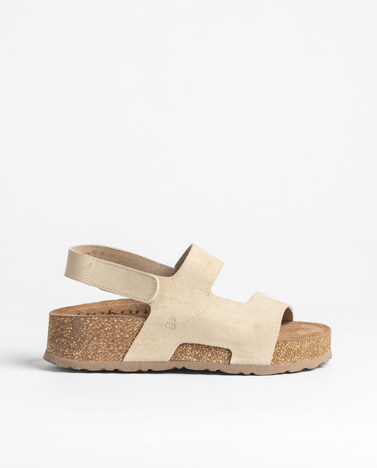 Yokono Wiwi Platform Sandals in Stone