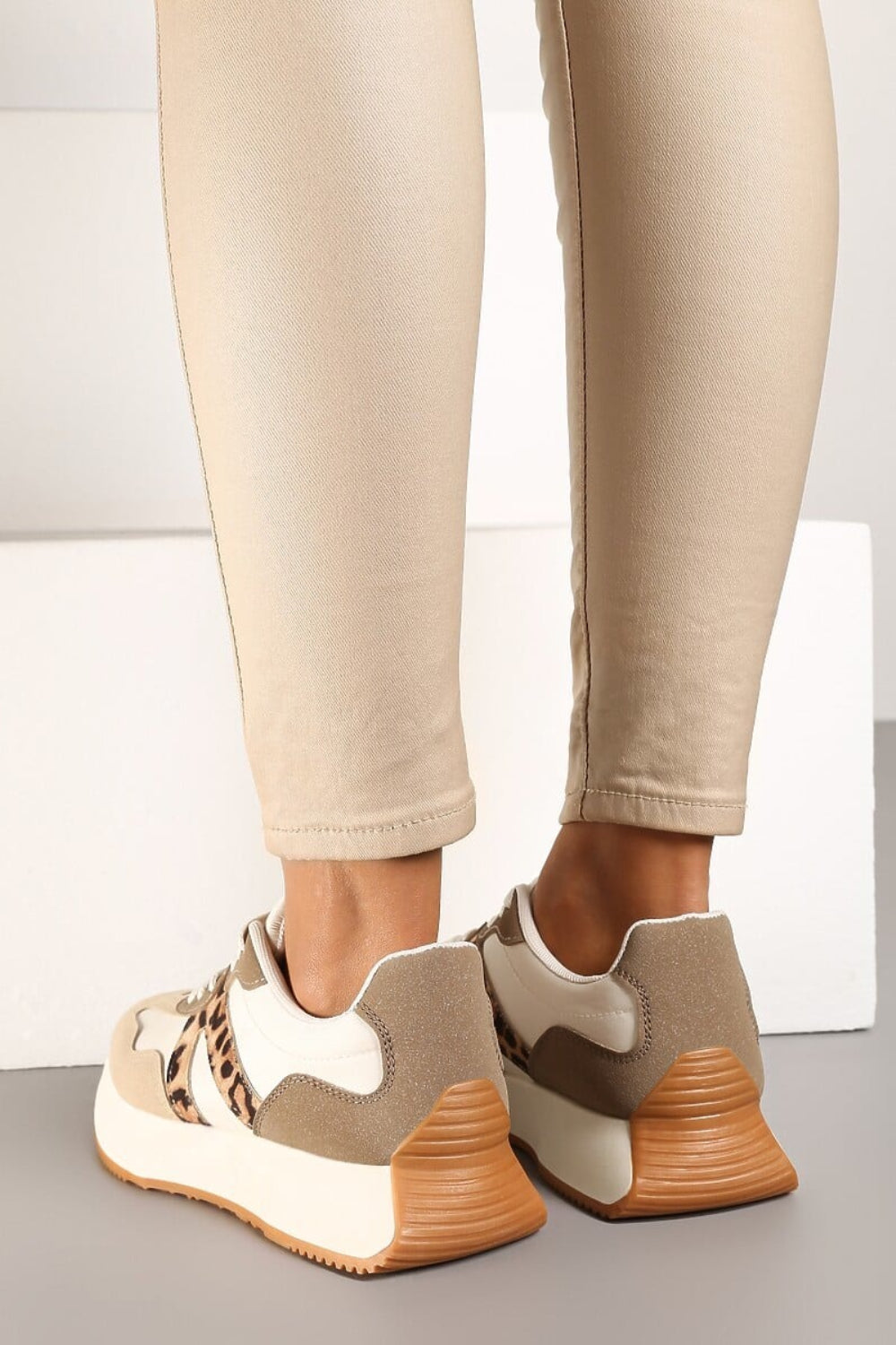 Emma Leopard Print Trainers