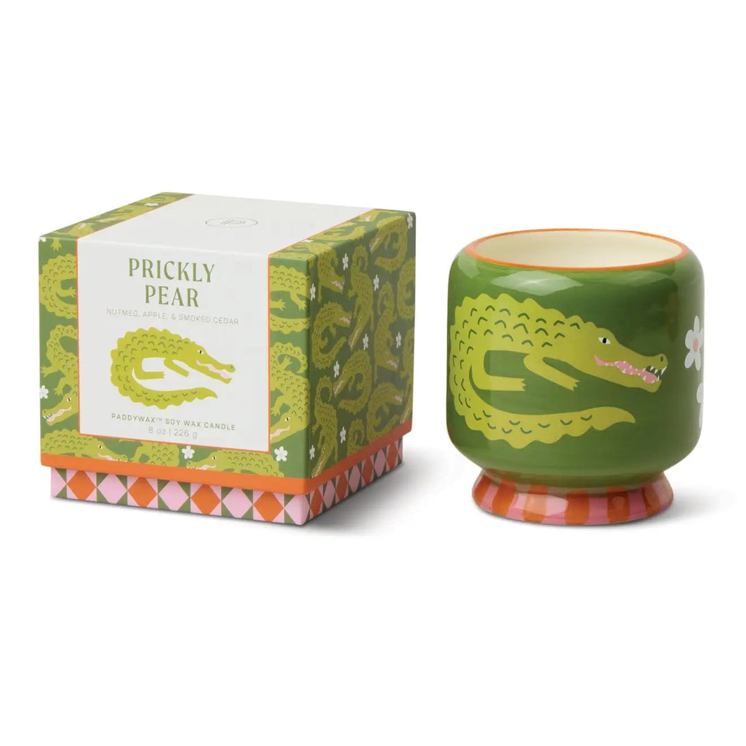Paddywax Crocodile Prickly Pear Soy Candle