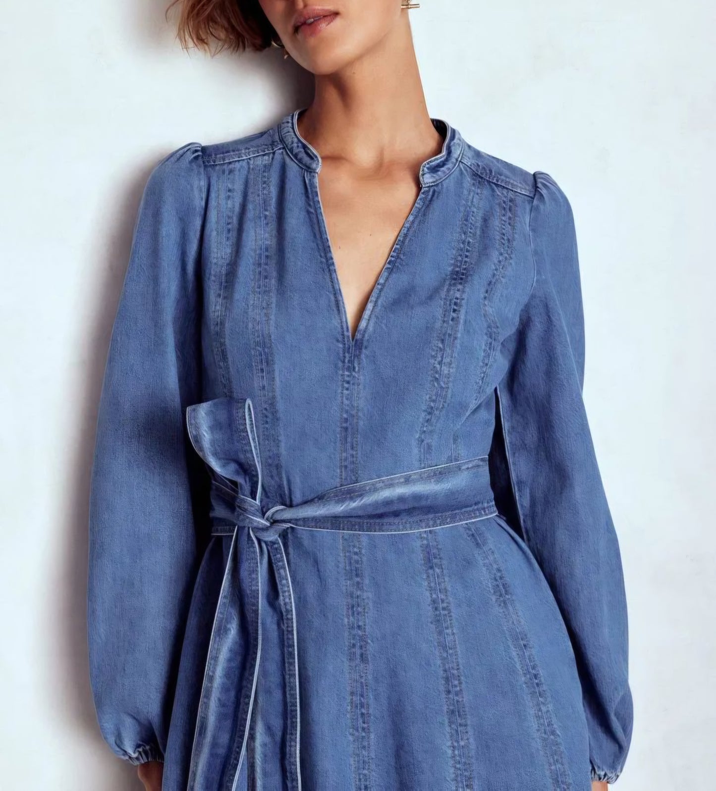 Rosaline Denim Midi Dress