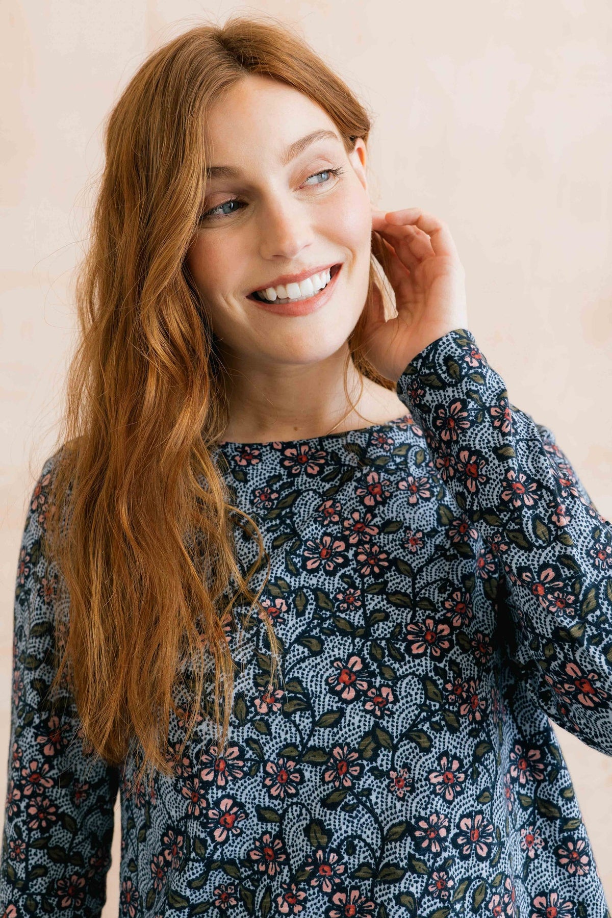 Lily & Me Riverside Printed Poppies Top