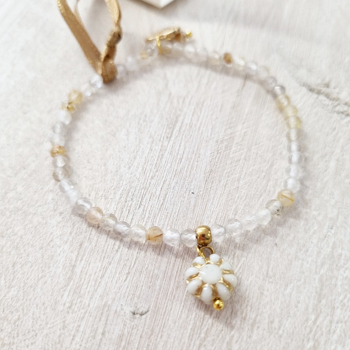 Gold Quartz Gemstone Belle Bracelet