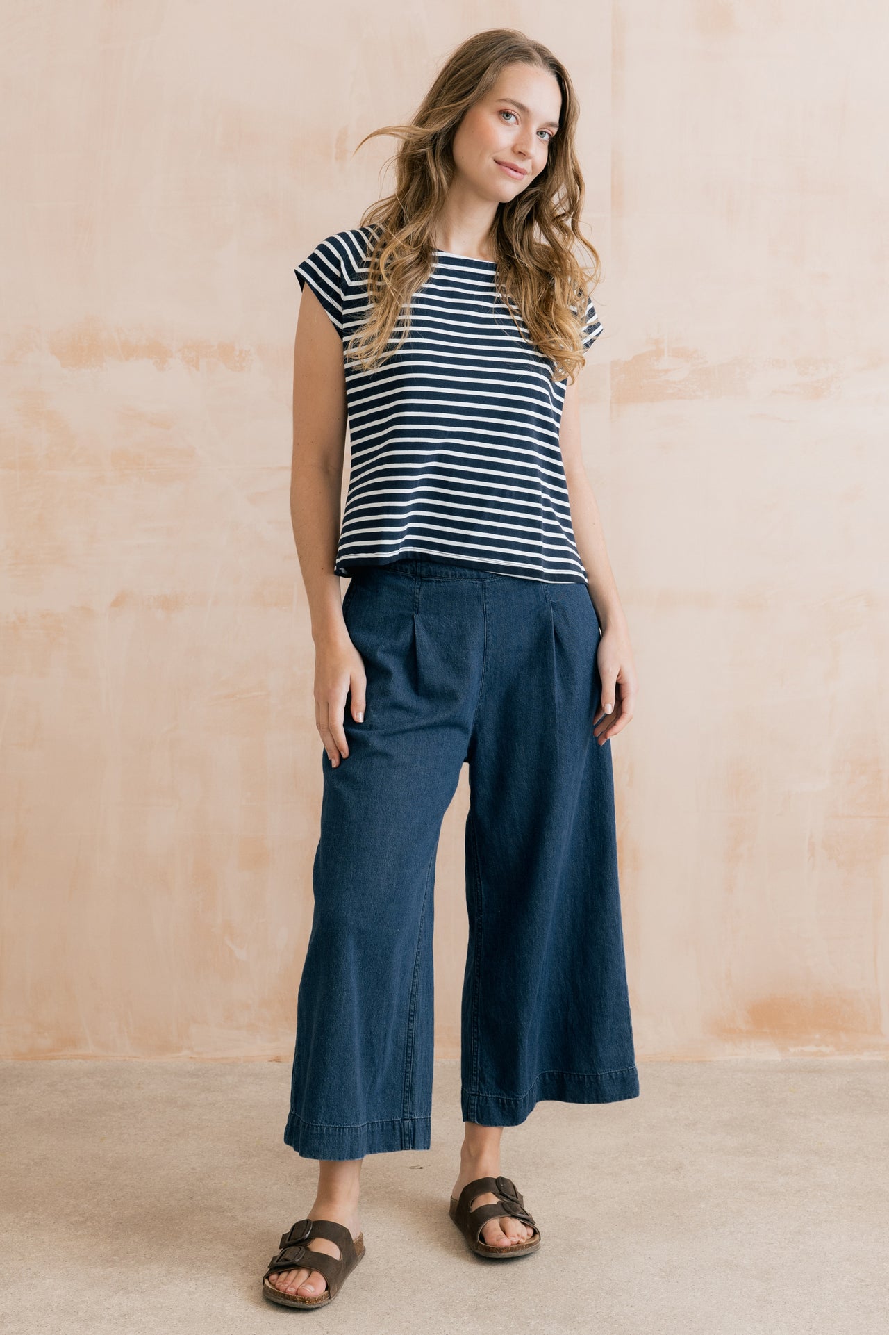 Lily & Me Summer Wide leg Denim Trousers