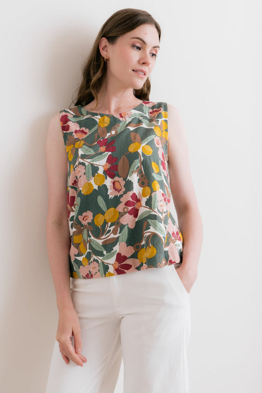 Lily & Me Cora Linen Blend Vest