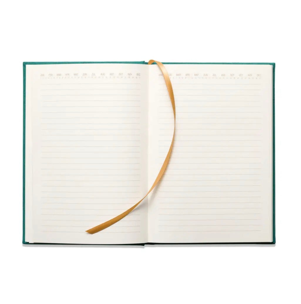Suedette Hard Cover Radiant Journal - Emerald