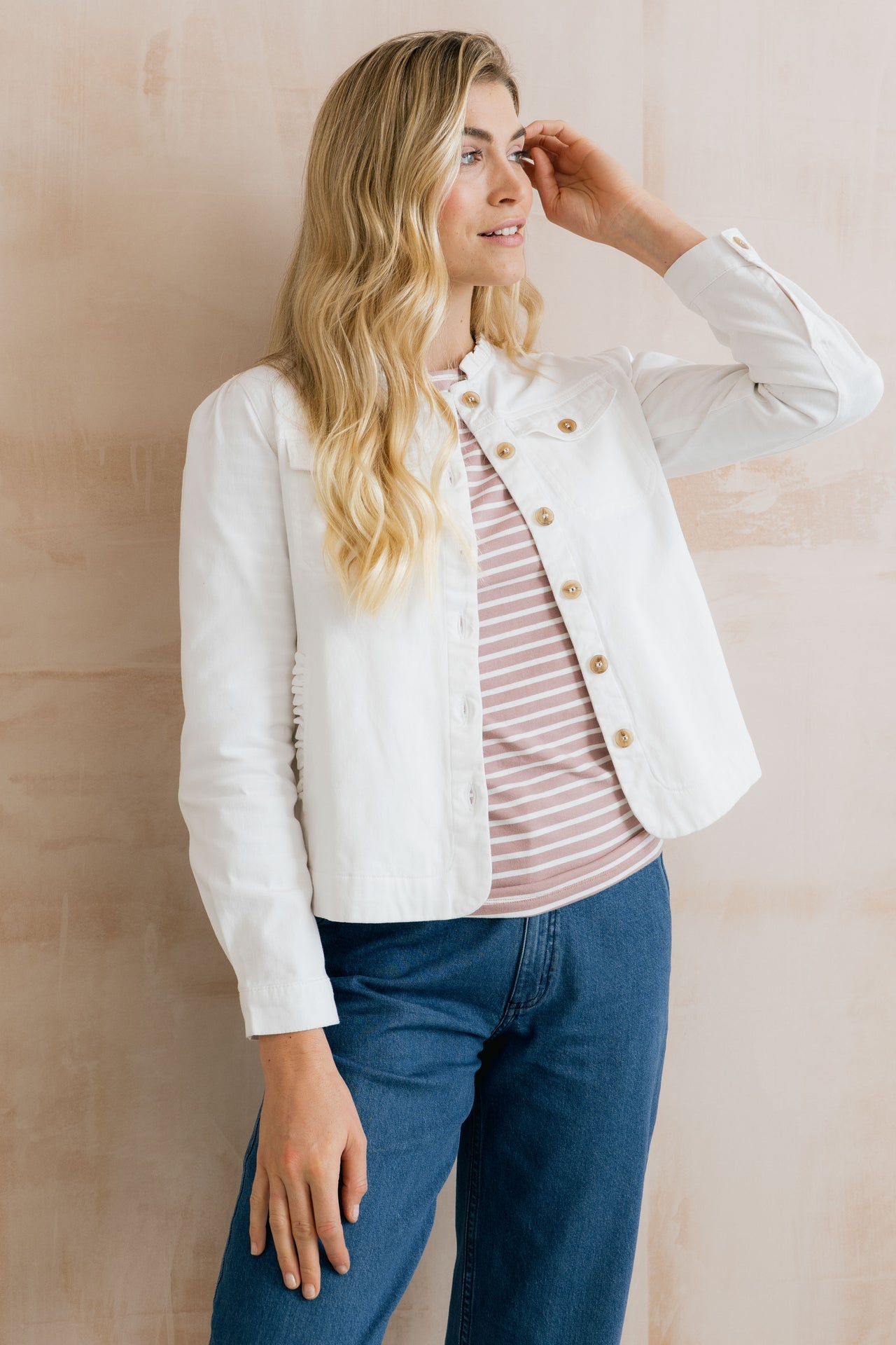 Lily & Me Seren Jacket in White