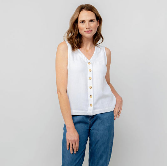 Lily & Me Allium Vest in White