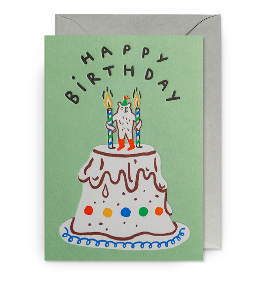 Big Cake Happy Birthday Card