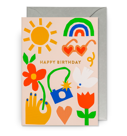 Happy Birthday Sunshine Collage Card