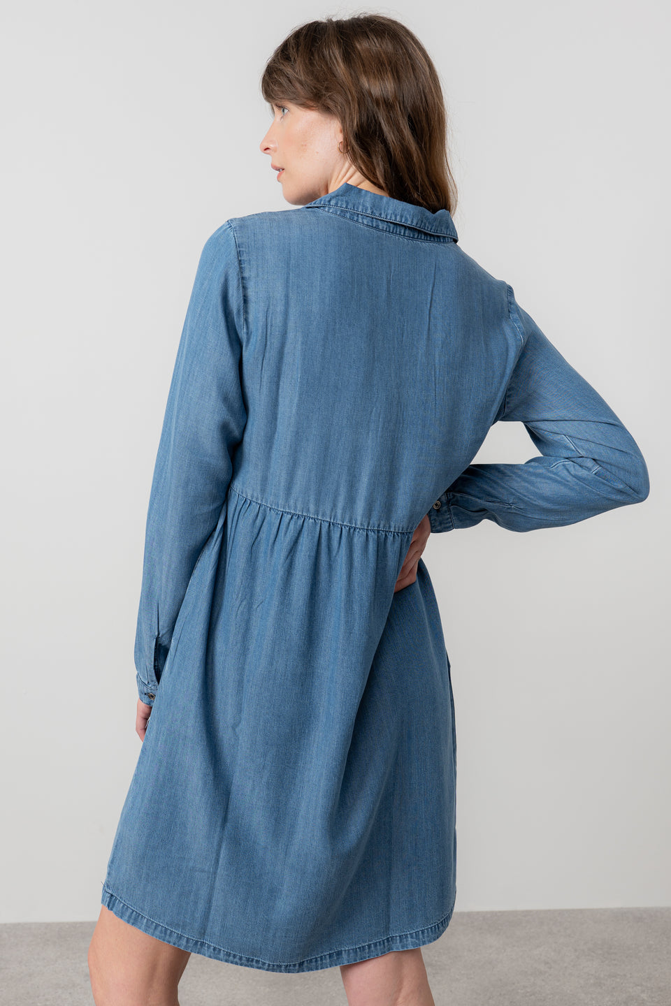 Lily & Me Emma Tencel Denim Shirt Dress