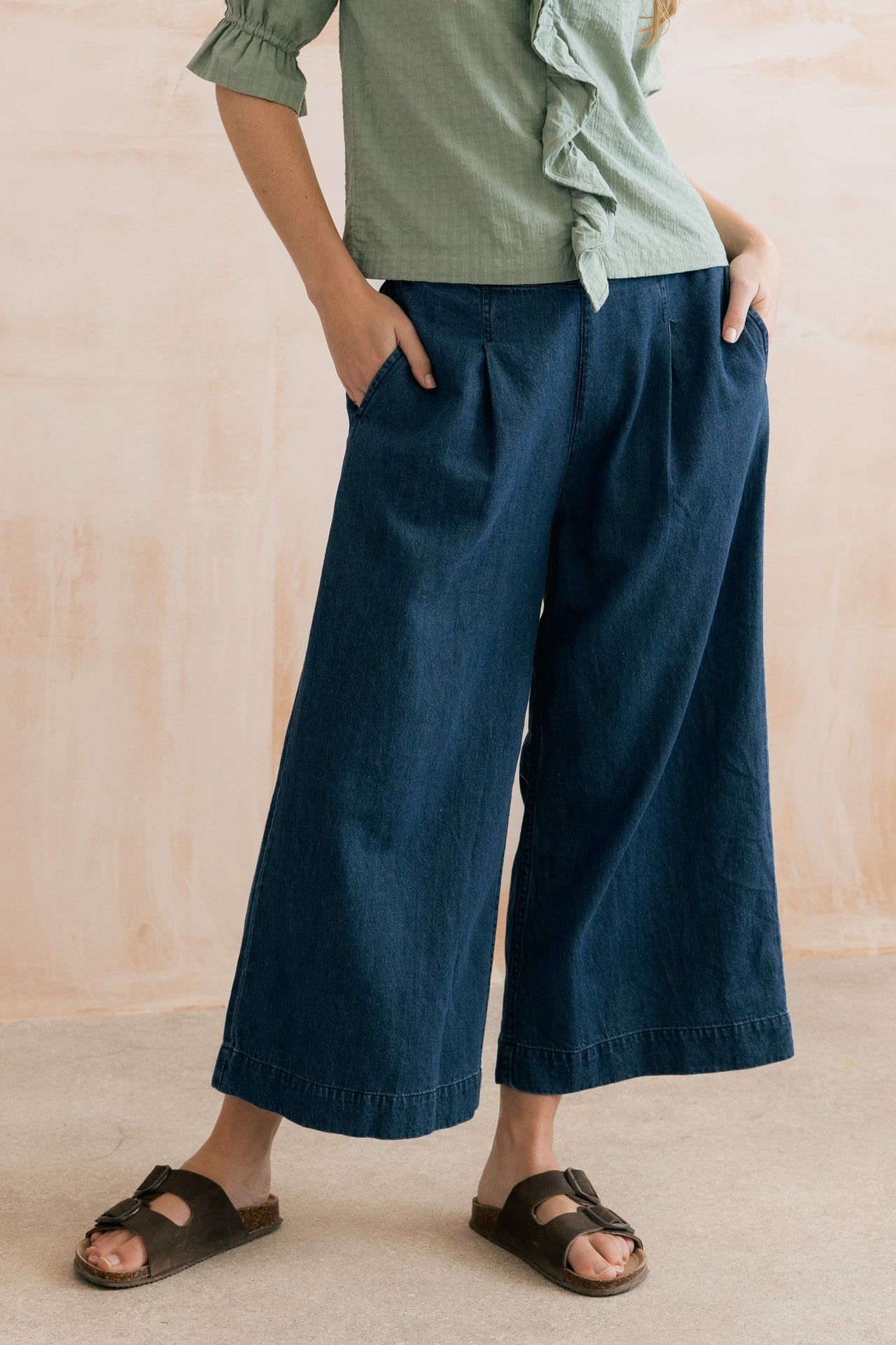 Lily & Me Summer Wide leg Denim Trousers