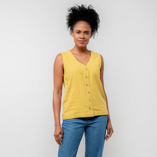 Lily & Me Allium Vest in Ochre