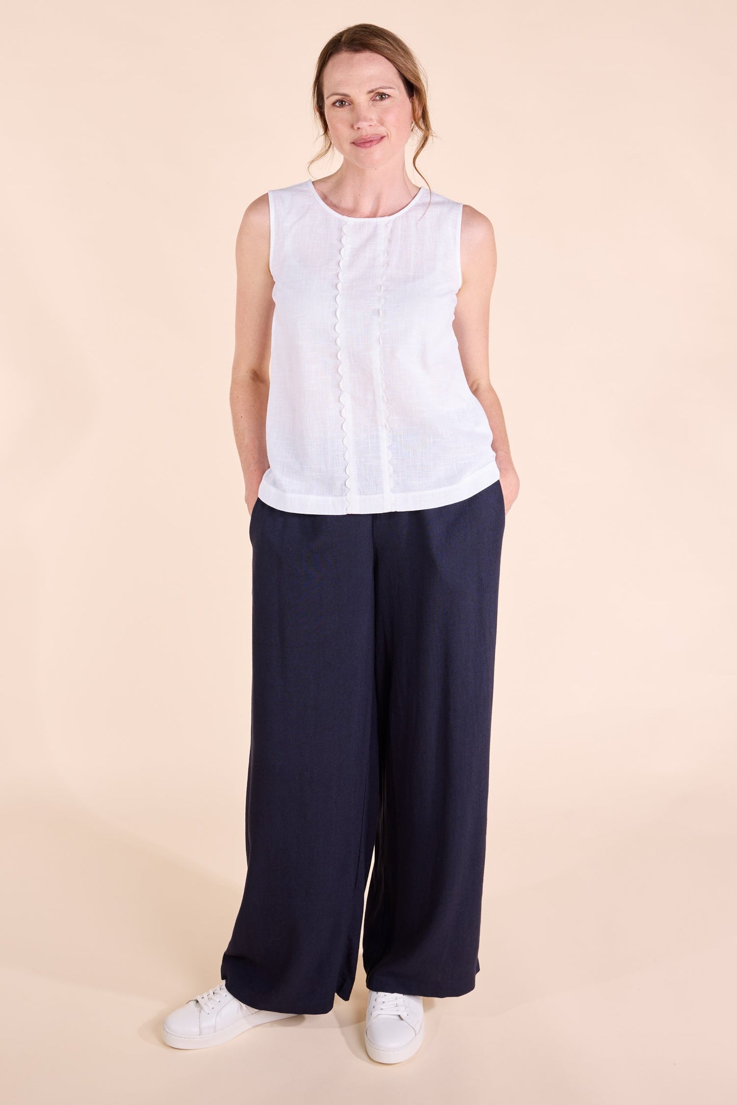 Nomads Scalloped Vest Top