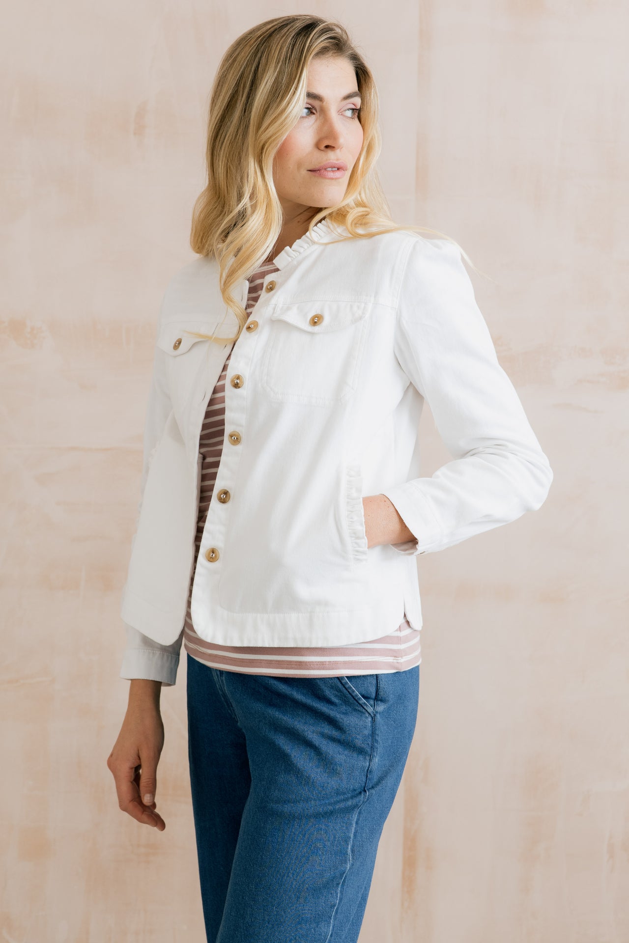 Lily & Me Seren Jacket in White
