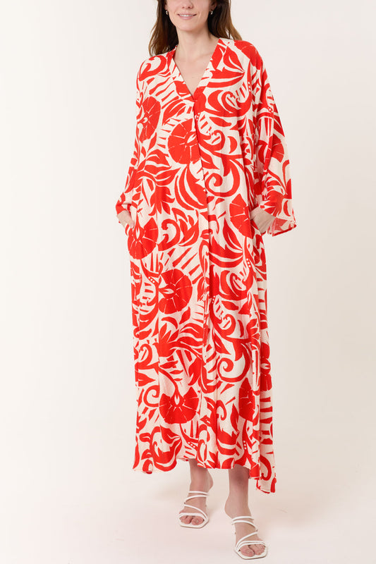 Lorali Floral Print Smock Dress