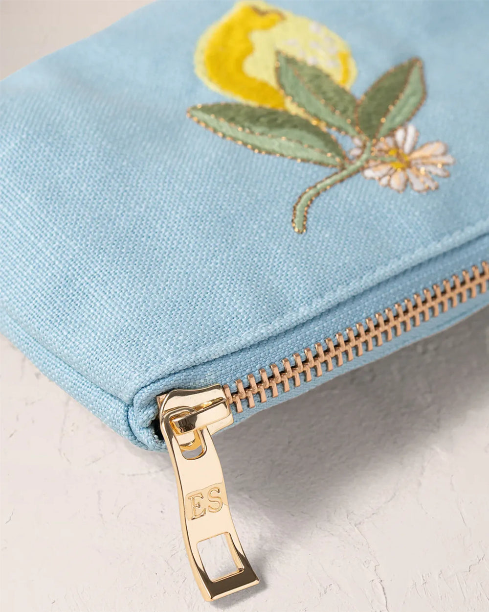 Lemon Blossom Coin Purse French Blue