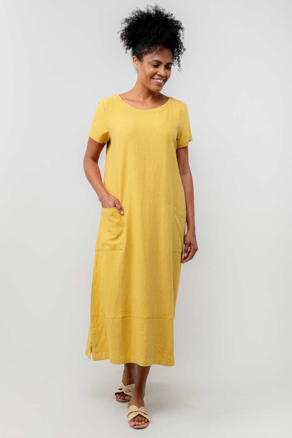Lily & Me Summer Breeze Dress in Ochre