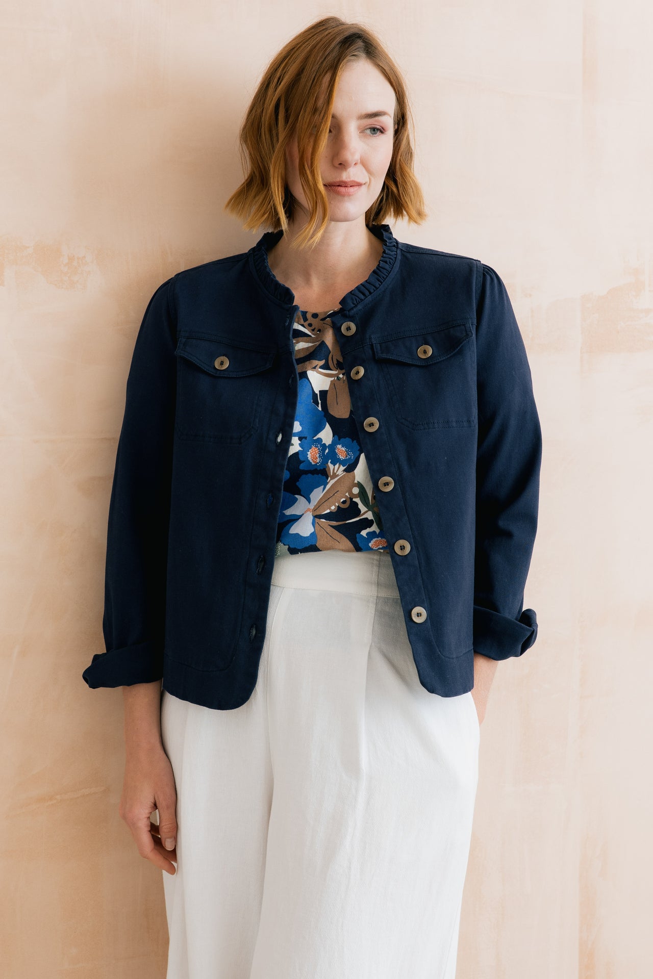 Lily & Me Seren Jacket in Navy
