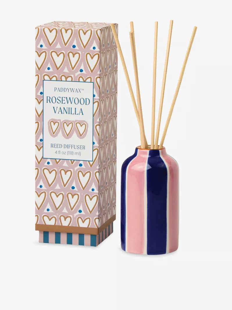 Paddywax Hearts Rosewood & Vanilla Diffuser