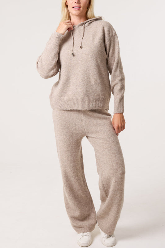 Mila Hooded Lounge Set in Oatmeal