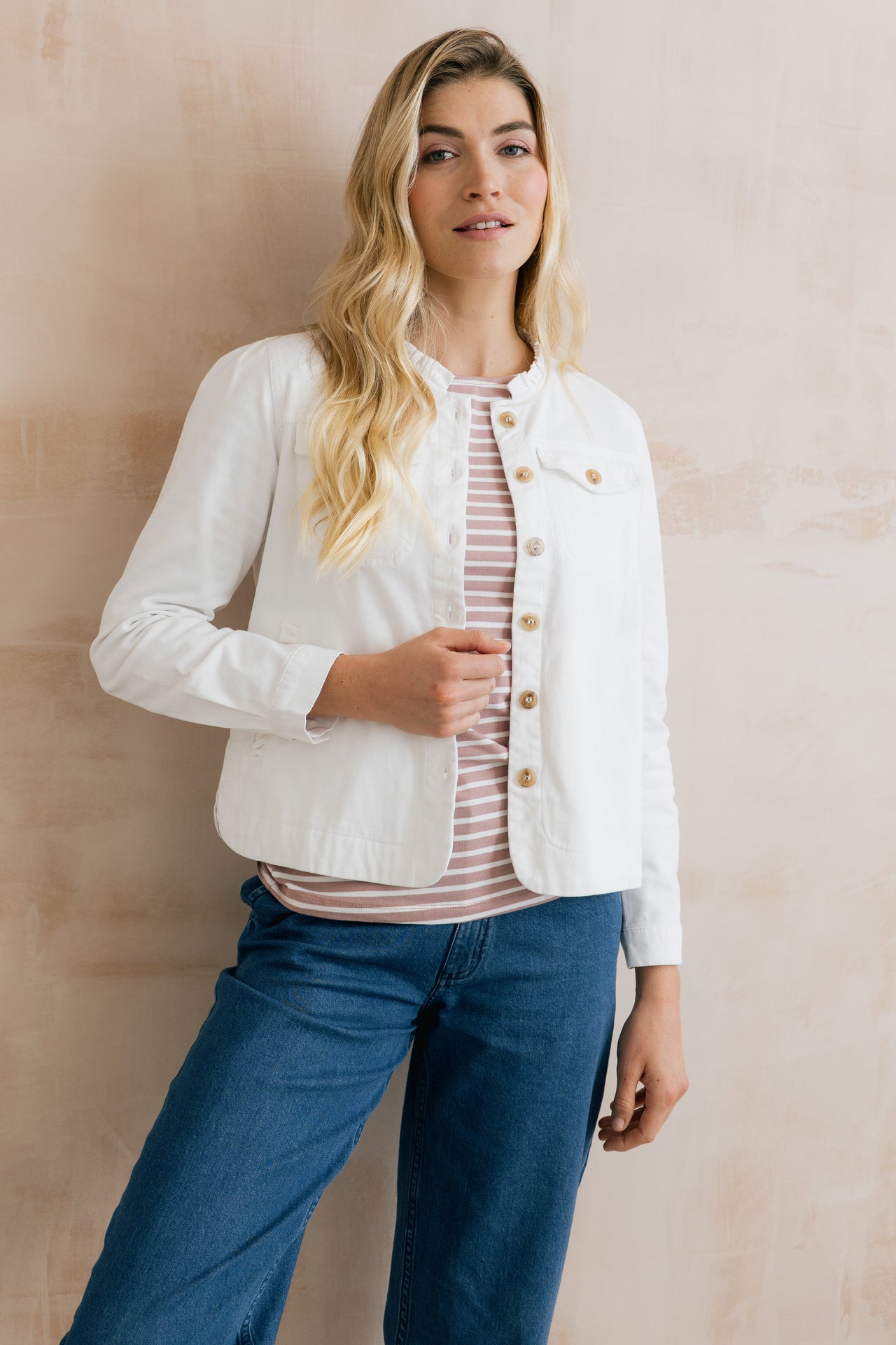 Lily & Me Seren Jacket in White