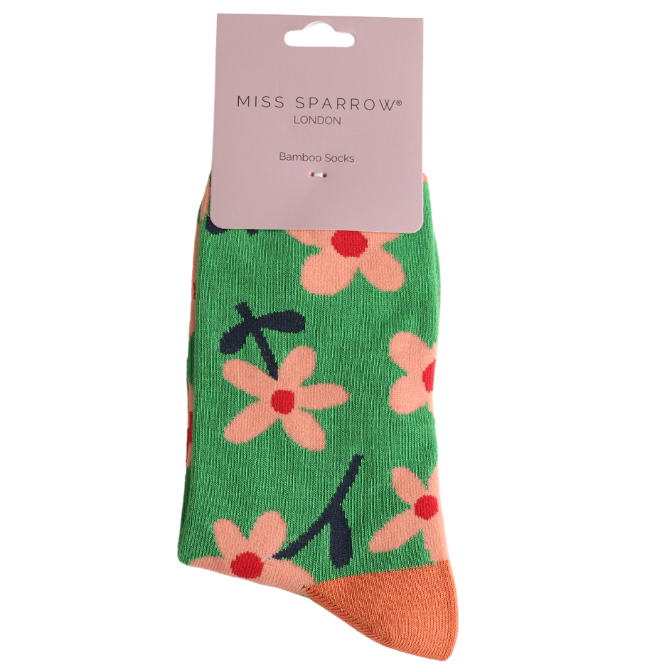 Green Meadow Bamboo Socks