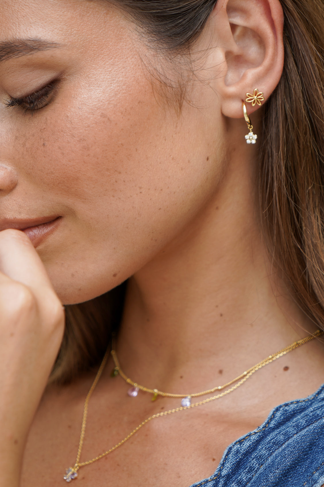 Estella Bartlett Mini Doodle Flower Studs