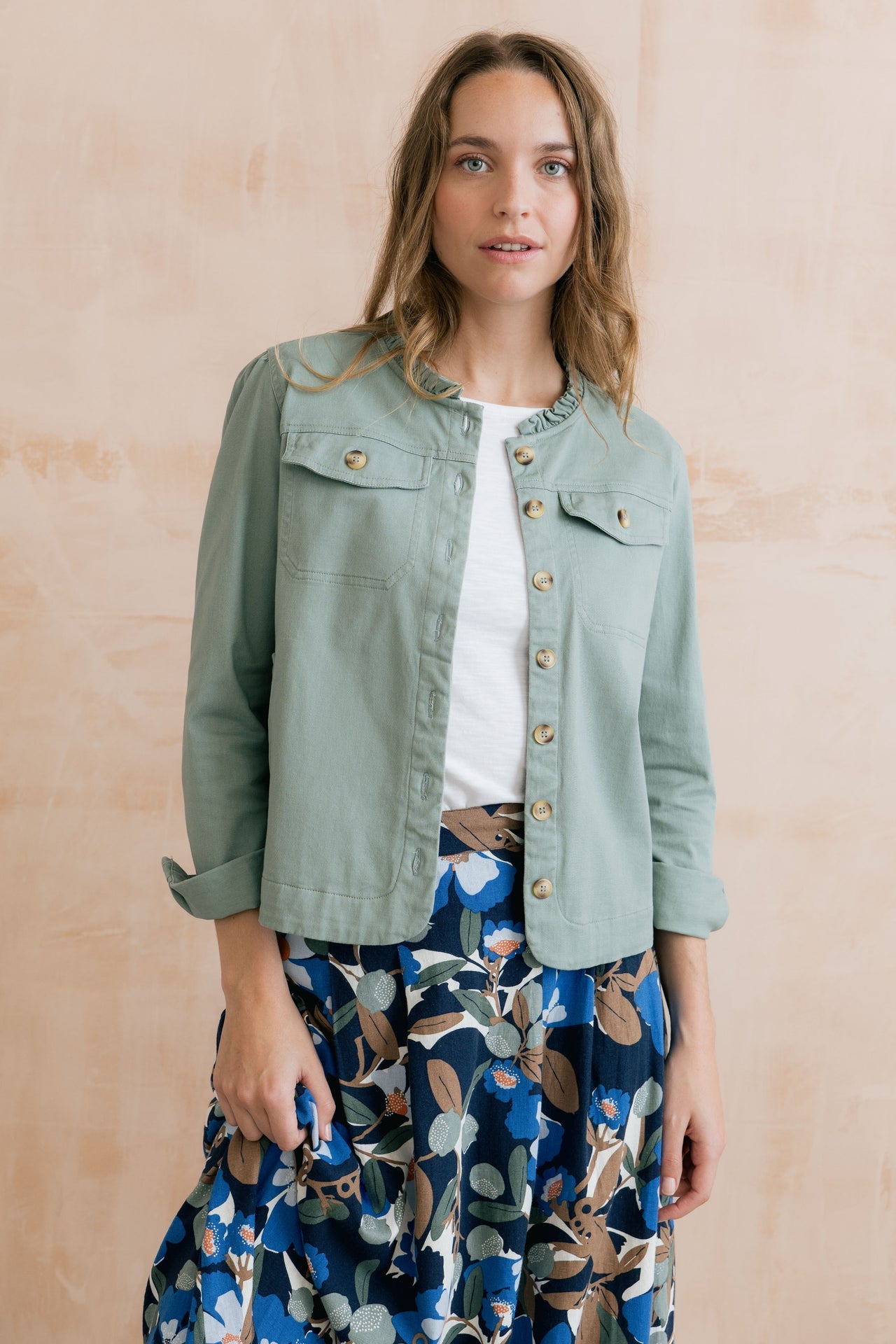 Lily & Me Seren Jacket in Silver Sage