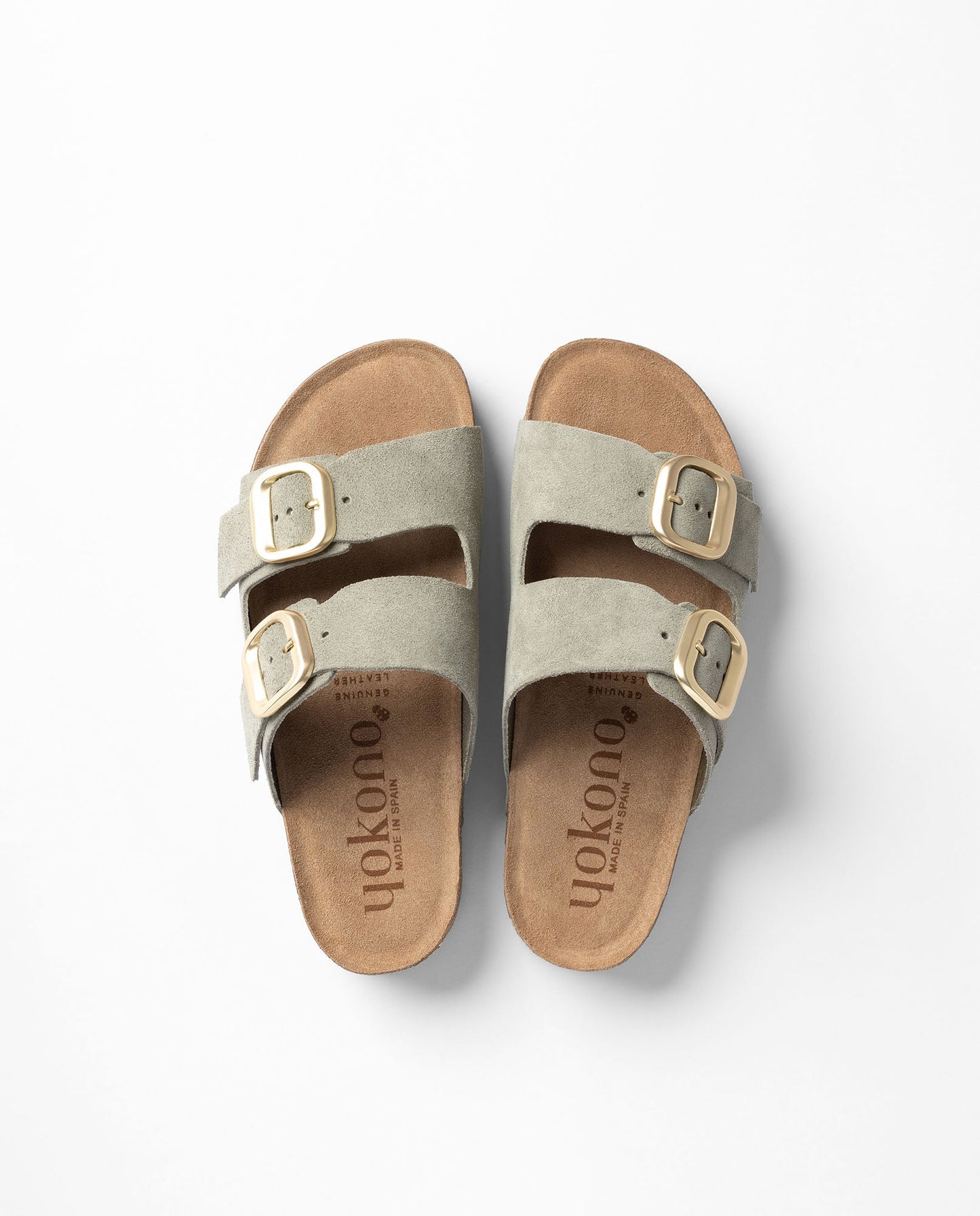 Yokono Jerba Double Strap Sandals in Seafoam