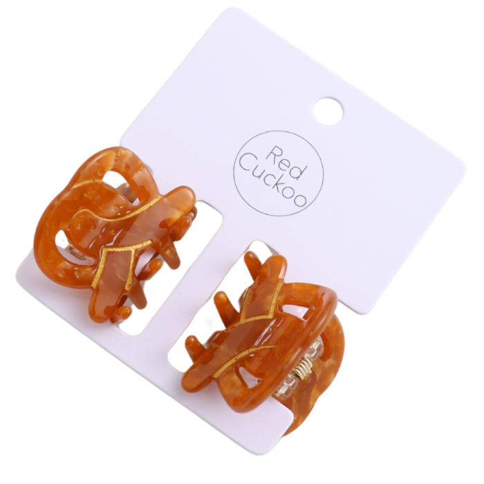 Mini Pretzel Claw Clips