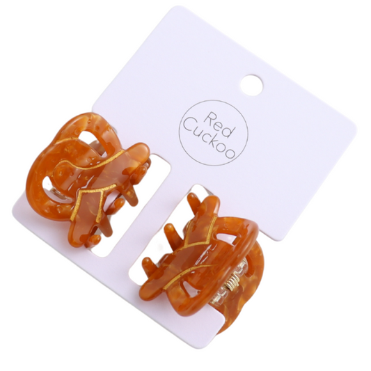 Mini Pretzel Claw Clips