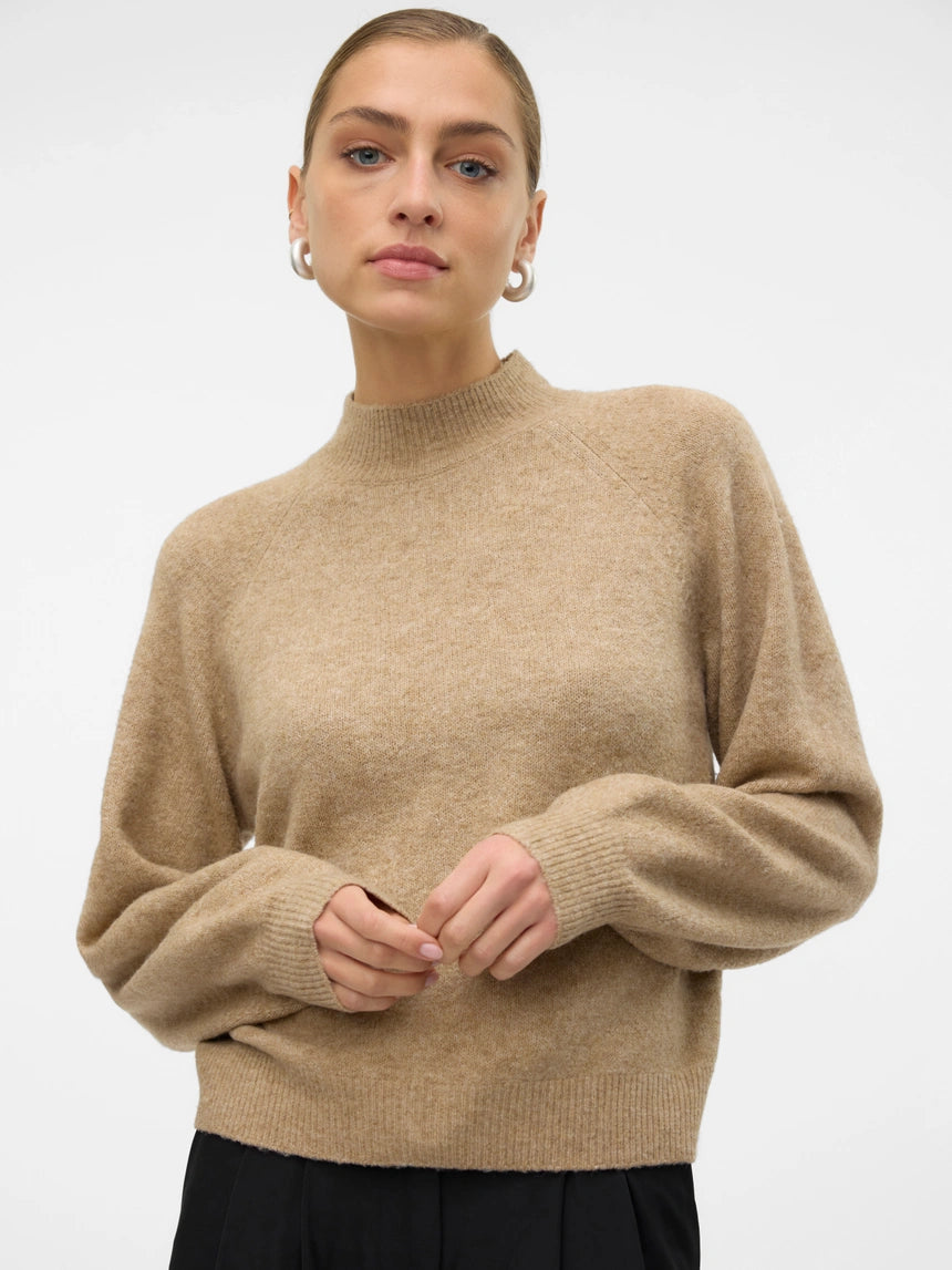 Vero Moda Leaf Funnel Neck Jumper