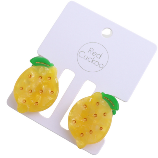 Mini Lemon Claw Clips