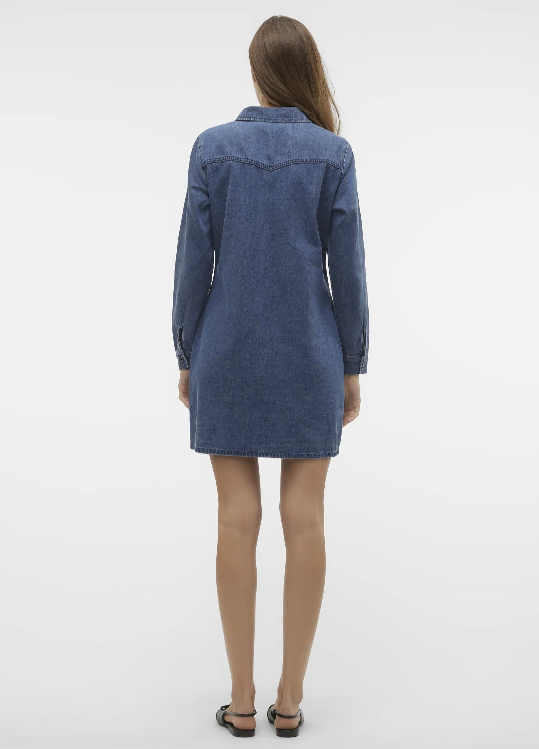 Vero Moda Jennie Denim Shirt Dress - Blue