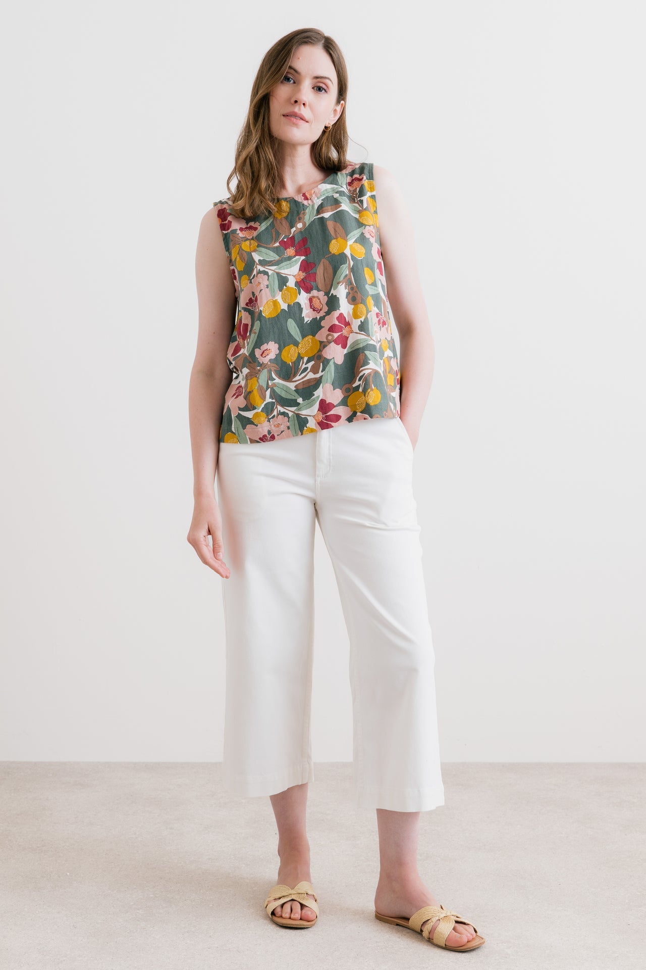 Lily & Me Cora Linen Blend Vest