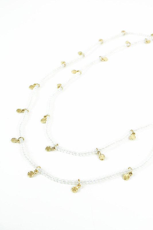 My Doris Long Gold & Bead Necklace