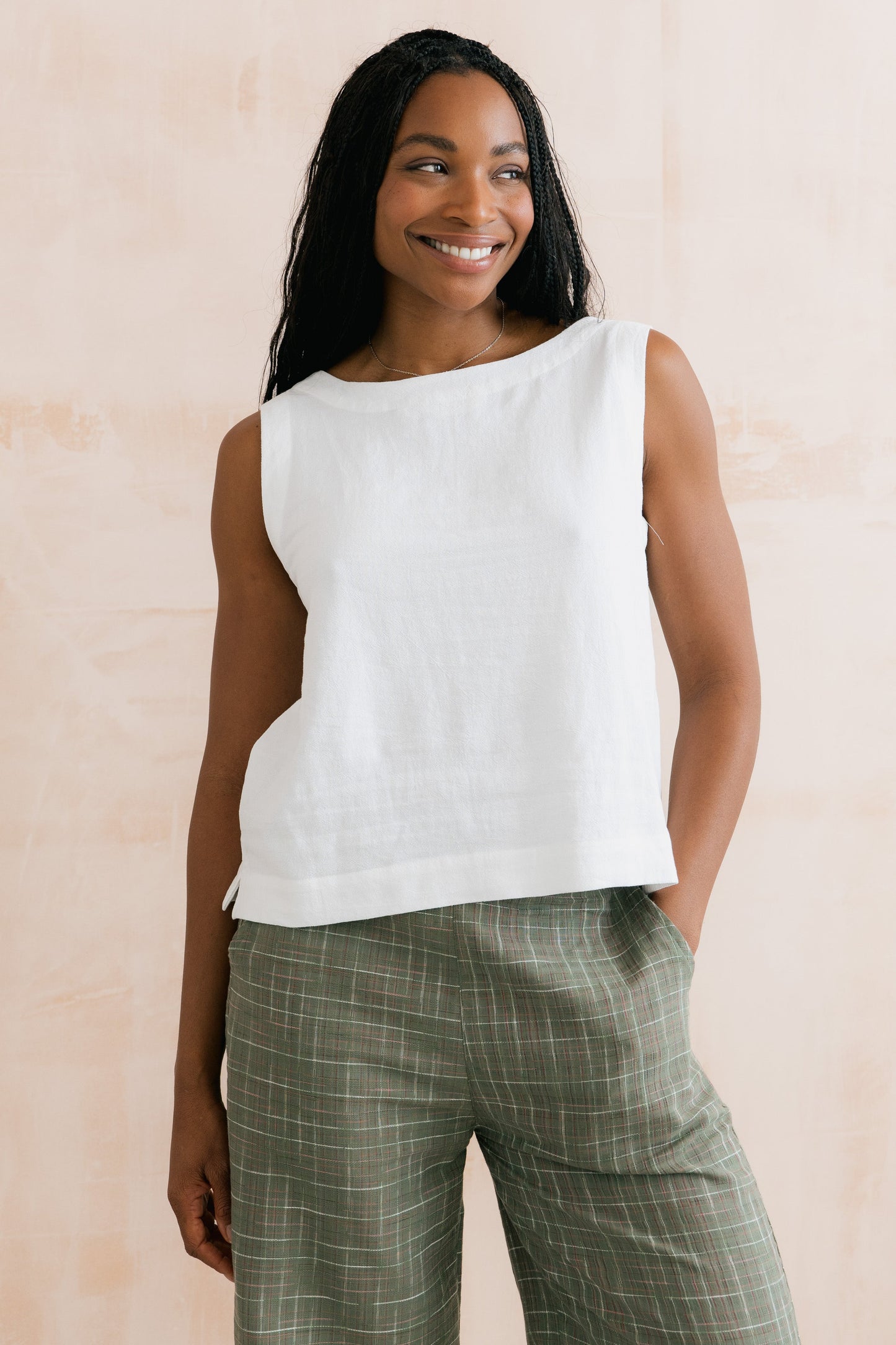 Lily & Me Allium Two Way Vest in White