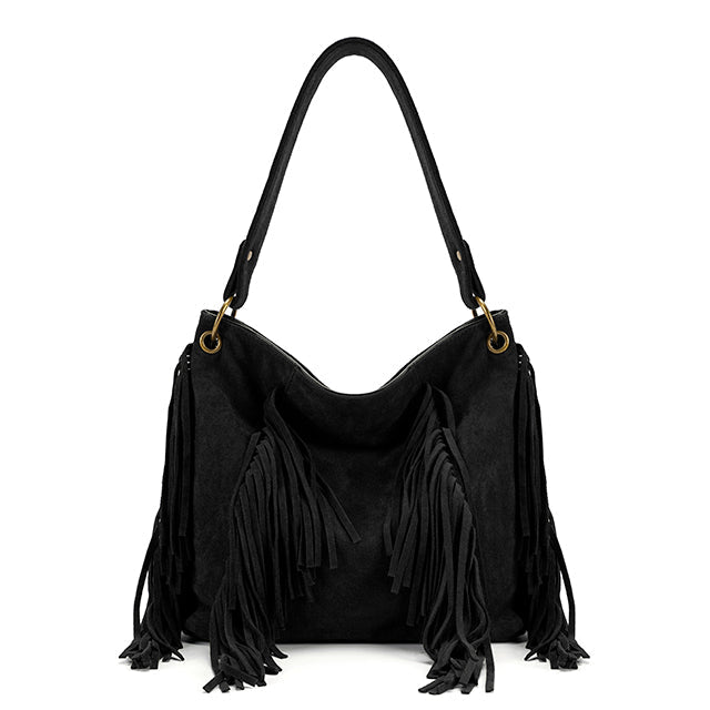 Jenny Tassel Bag in Black