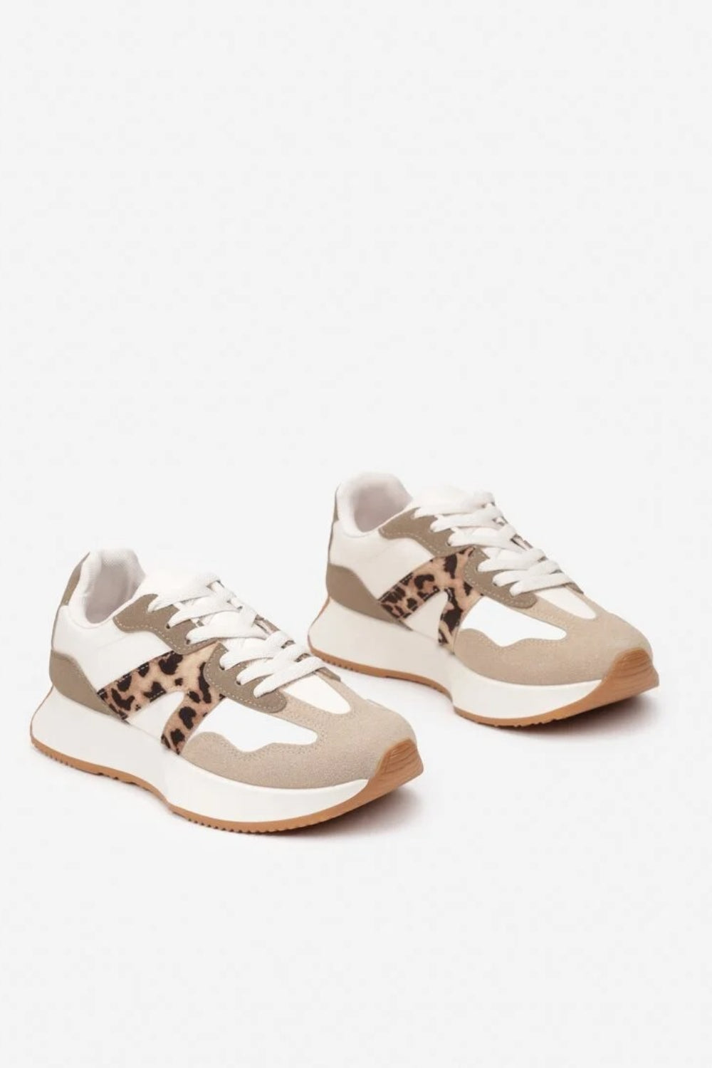 Emma Leopard Print Trainers