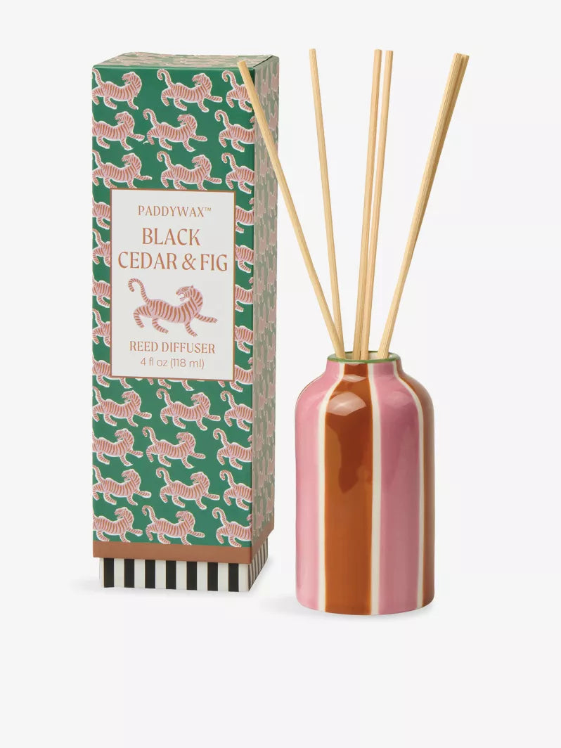 Paddywax Tiger Black Cedar Fig Diffuser